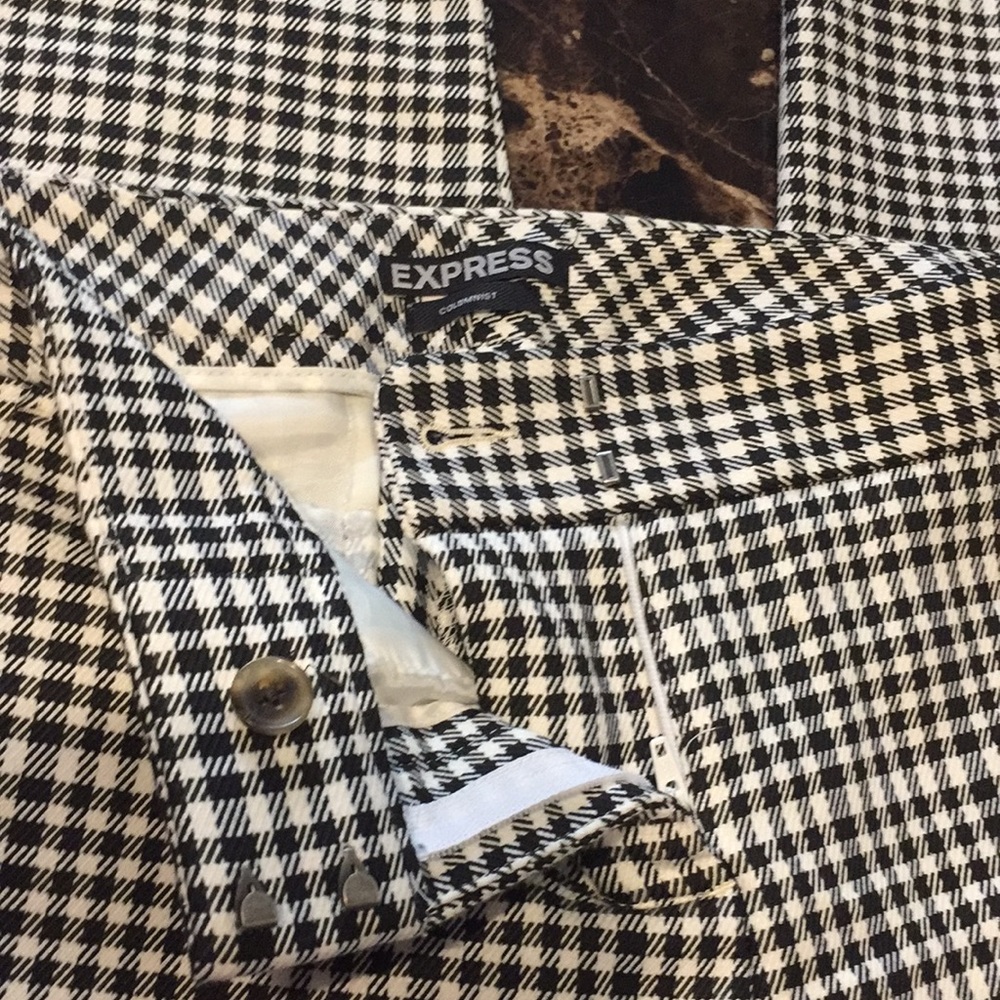 Houndstooth Columnist Pants By Express - image 2